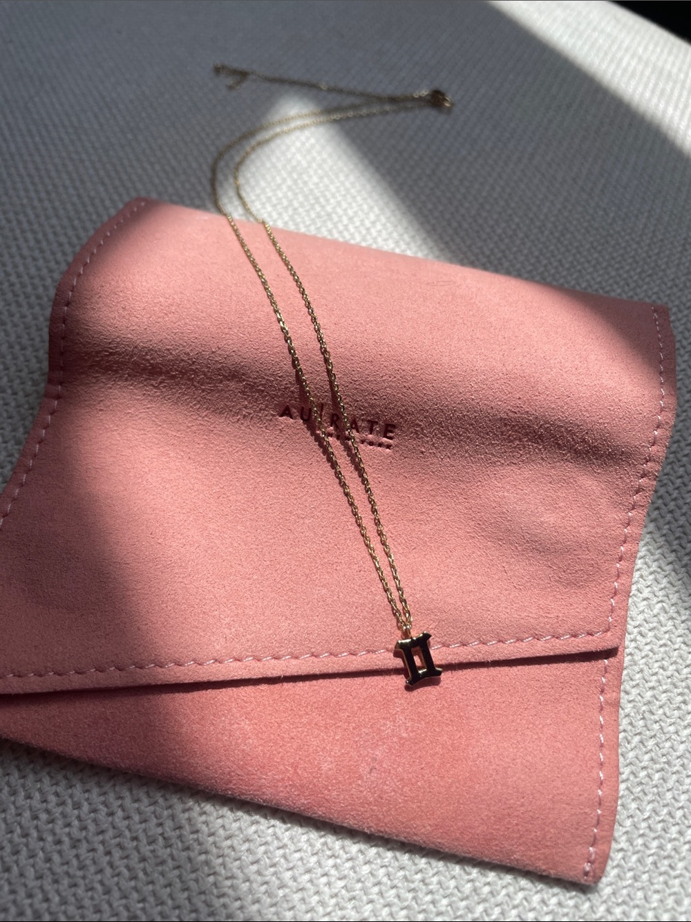 Aurate Gemini Zodiac Necklace - Picture 6 of 7